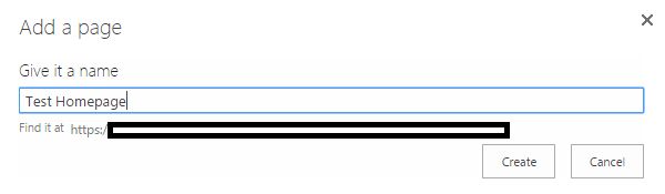 Give a name to your page